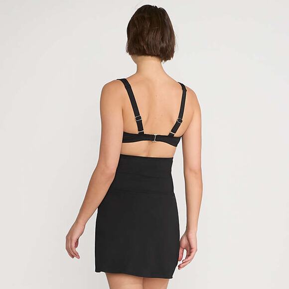 Lands End Black Tummy Control High Waisted Swim Skirt Sz.14 - Picture 3 of 12